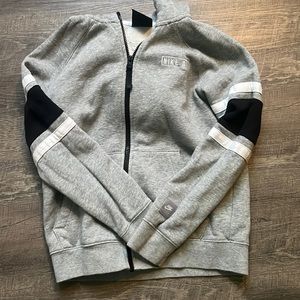 grey nike zip up